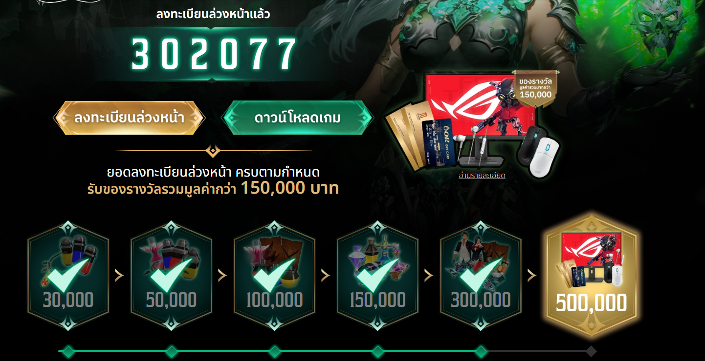 ลงทะเบียนล่วงหน้า